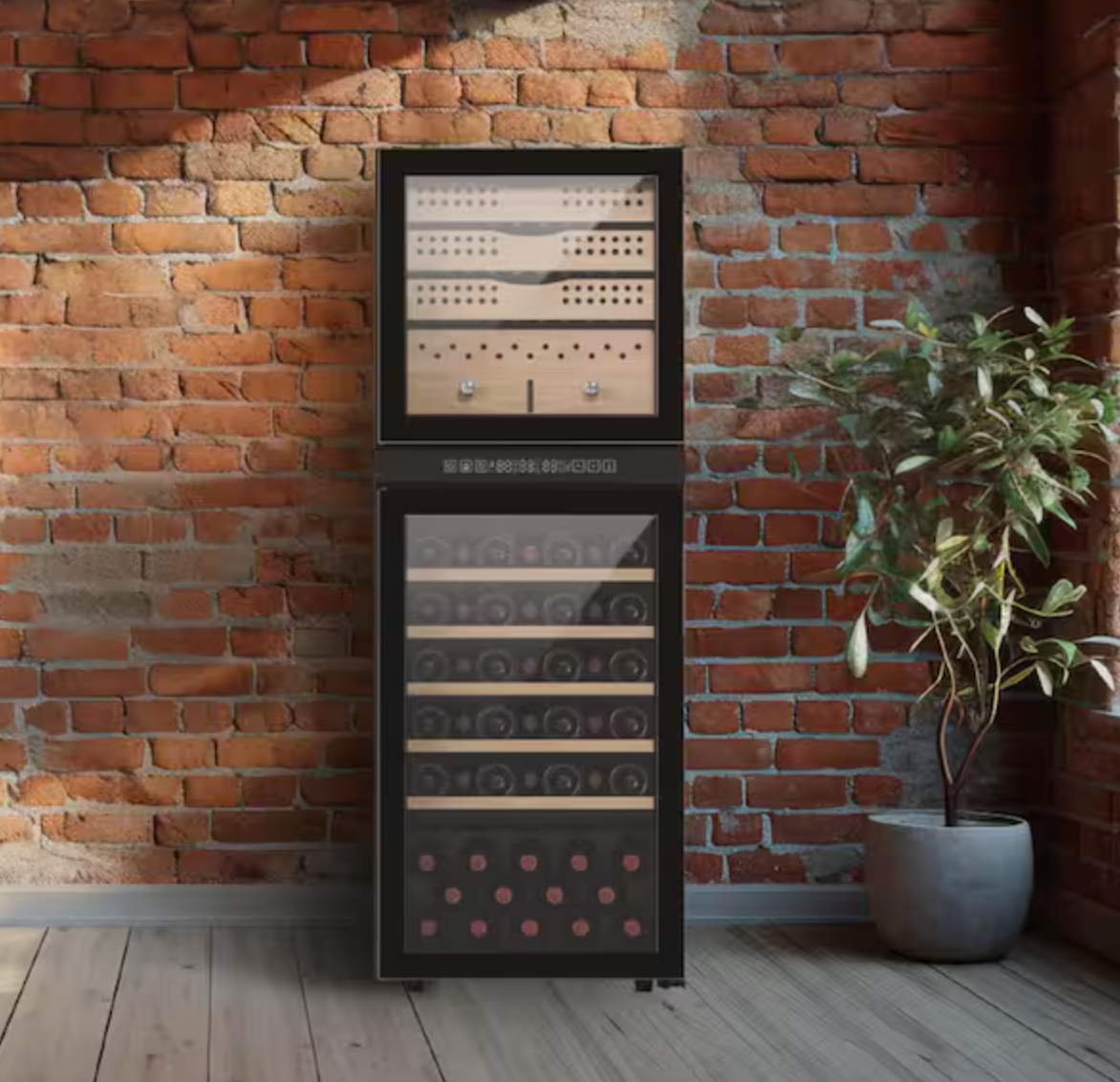 Havana Vino 2-in-1 Cigar Humidor & Wine Refrigerator